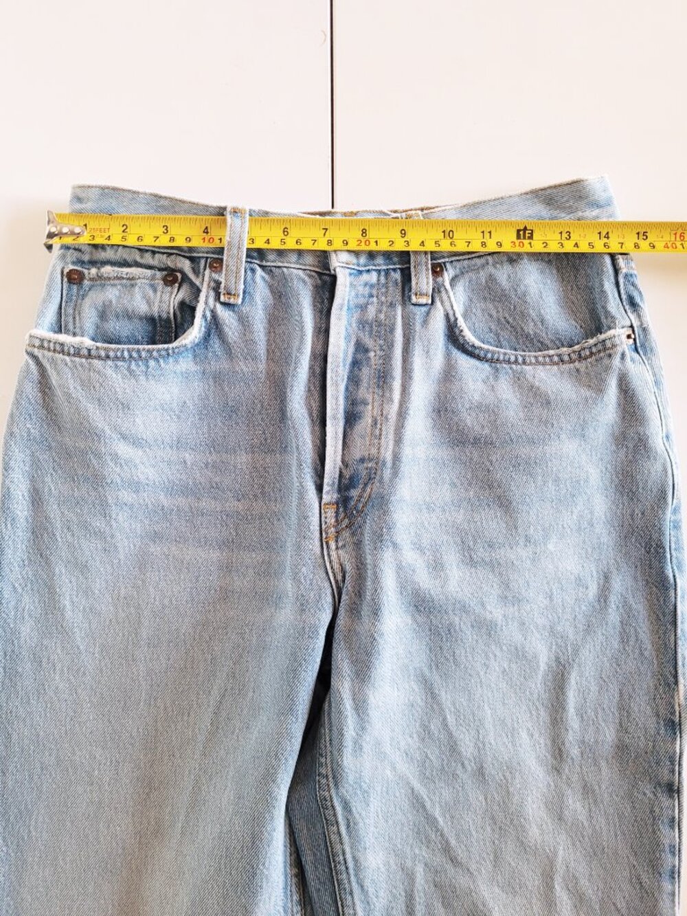 ReDone Light Blue Wide Jeans - Size 27 - Picture 8 of 10